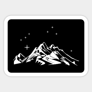 Mountains Start Sticker